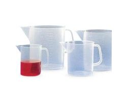 BEAKER, GRAD, PP, HANDLE, SHORT, 3000ML, 12/PK