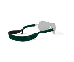 Croakies Eyewear Retainer. Solid flat neoprene band. Hunter Green, 1 Each