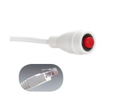 EconoCall Call Cord, Arial RJ45 8-pin Plug, White, 7'