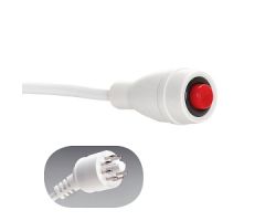 EconoCall Call Cord, Ektacom 8-pin Plug, White, 12'