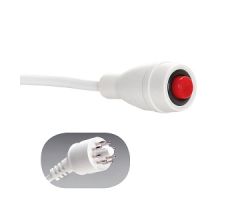 EconoCall Call Cord, Ektacom 8-pin Plug, White, 7'