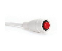 7-ft. Econocall 8-Pin DIN Call Cord for Tektone, White