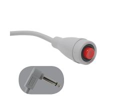 EconoCall Call Cord, 1/4" 2-Conductor Phone Plug, Grey, 7'