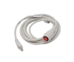 EconoCall Call Cord, Simplex, TekTone, Critical Alert RJ45 8-pin Plug, White, 7'