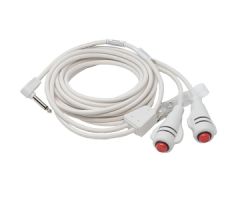 DuraCall Call Cord, 1/4" 2-Conductor Phone Plug, Double, White, 15'