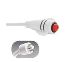 DuraCall Call Cord, Ektacom 8-Pin Plug, White, 7'