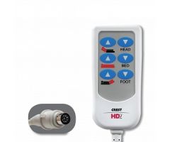 HD2 6-Function Patient Control for Invacare and Hillrom Beds with 8-Pin DIN Connection