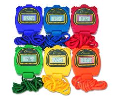 Assorted Color Water-Resistant Stopwatches