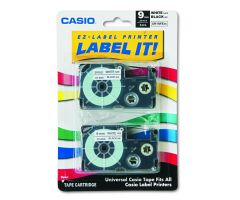 Label It! Black Text on White 9 mm x 26-ft. Tape Cassettes for KL Label Makers