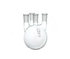 4-Neck Round-Bottom Distilling Flask, 35/50 Center ST Joint, 24/40 Side ST Joint, 2L
