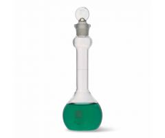  Class A Mix Bulb Style Wide Mouth Flask with Taper Stopper, 25 mL, Size 9