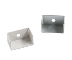 Curtain Track Snap Out Fitting, Silver Aluminum