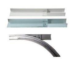 Joining Sleeve, Left Side, White Powder Coated Aluminum