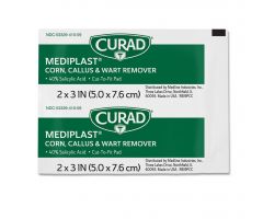 CURAD Mediplast Corn, Callus and Wart Remover Pads, 2" x 3"