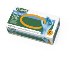 CURAD Textured Nitrile Exam Gloves, Size S