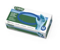 CURAD Textured Nitrile Exam Gloves, Size M