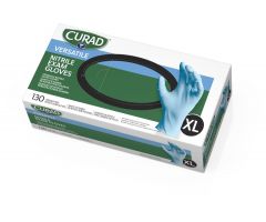 CURAD Textured Nitrile Exam Gloves, Size XL