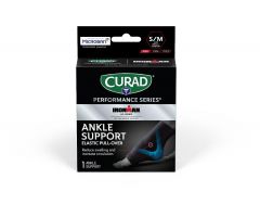 CURAD Performance Series IRONMAN Elastic Pull-Over Ankle Support, Size L/XL