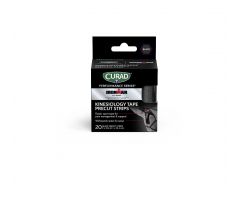 Ironman CURAD Performance Series IRONMAN Kinesiology Tape, Black, 2" x 10", Without Canister