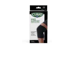 CURAD Pull-Over Knee Support, Elastic, Size 2XL, 9", Retail Packaging, 4 Supports/Case