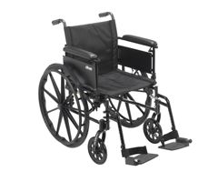 Drive Cruiser X4 Wheelchair-Full Arms-Swing Away Footrest-16"