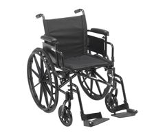 Drive Cruiser X4 Wheelchair-Desk Arms-Swing Away Footrest-18"