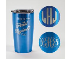 Himalayan Tumbler, Blue, Dental Hygienist, Personalized 