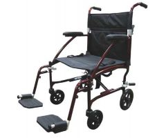 Fly Lite Transport Chair Burgundy, 19"