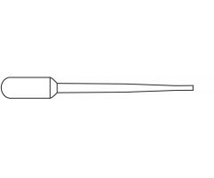 PIPET, TRANSFER, 1.7ML, 87MM, 5000/CS