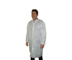 White Lab Coat w/Knit Cuff & Collar by AMD-Ritmed DMAA8048