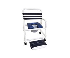 Patented Infection Control Shower Commode Chair DNE-385-3TWL-FF