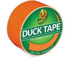 Colored Duct Tape, 9 mil, 1.88" x 15 yd., 3" Core, Neon Orange
