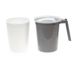 Water Pitcher Set with Inner Foam Liner, Includes Graphite Pitcher DYND80535 and Inner Foam Liner DYND80526A, Not Shrink-Wrapped