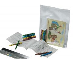 Pediatric Coloring Kit with 4 Pack Crayons and Coloring Book