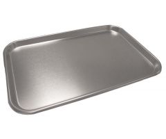 Stainless-Steel Oblong Instrument Tray with Rolled Bead, 19-3/16" x 12-3/4" x 3/4"