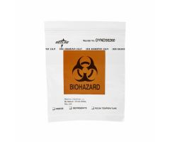 Zip-Style Biohazard Specimen Bag with Pocket, 6" x 6"