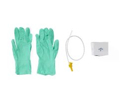 Suction Catheter Kit with 2 Gloves, Whistle Tip, 12 Fr