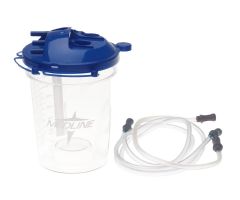 Rigid Disposable Suction Canister with 6' and 20" Tubing

