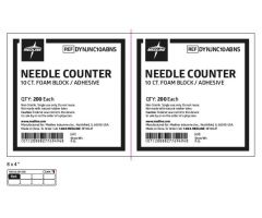 Foam Needle Counter with Adhesive-DYNJNC10ABNS