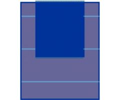 Sterile Three-Quarter Drape Sheet with Absorbent Reinforcement, 53" x 77"