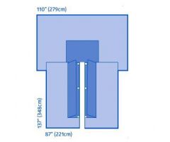 Cardiovascular Split Drape, Sterile DYNJP4003H