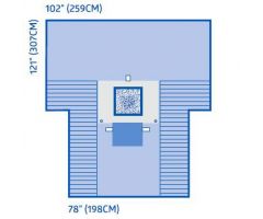 Fenestrated C-Section Drape with Pouch
