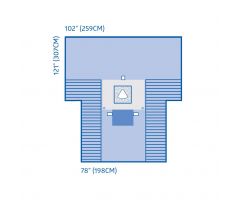 Fenestrated C-Section Drape with Pouch, Wire DYNJP6102H