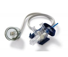 Disposable Pressure Transducer with Transpac IV Connector, Wings, 3-Way Stopcock, Male-Female Luer Lock Connection and 3 mL / hr Flush Device, 12" Cable Length