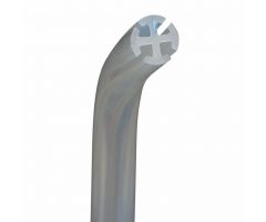 Channel Round Silicone Drain with Trocar, 15 Fr, 3/16", Full Fluted