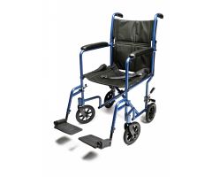 W/C Trans Chair Blue Alum 19 E&J