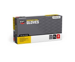 EQPT Powder-Free Vinyl Industrial Gloves,100 Count,Size XL