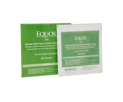 EQUOS 5-Layer Foam Dressings with Silicone Adhesive, Sacrum, 9" x 9"