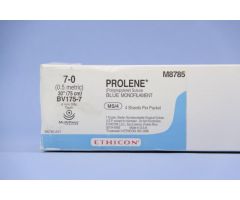 4 x 30" Prolene Blue Double-Armed Sutures with BV-1 Taperpoint Needle, 7-0