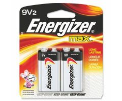 Energizer Max Alkaline Batteries, 9V